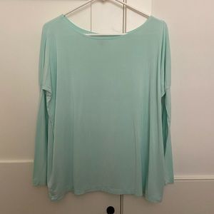 Tobi Light Blue Long Sleeve Top